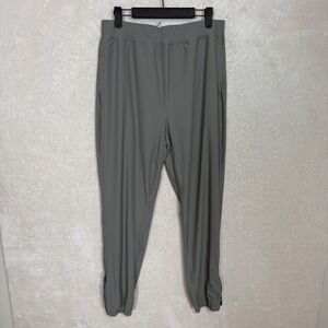 Glyder Motion Jogger Gray Pants Women's XL Zip Ankle Athleisure Minimalist